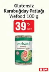 WEFOOD GLUTENSİZ KARABUĞDAY PATLAĞI 100 G fiyat ve kampanya bilgisi
